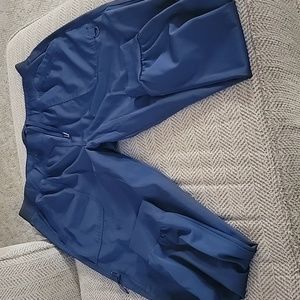 Womens scrub pants, cargo cuffed bottom